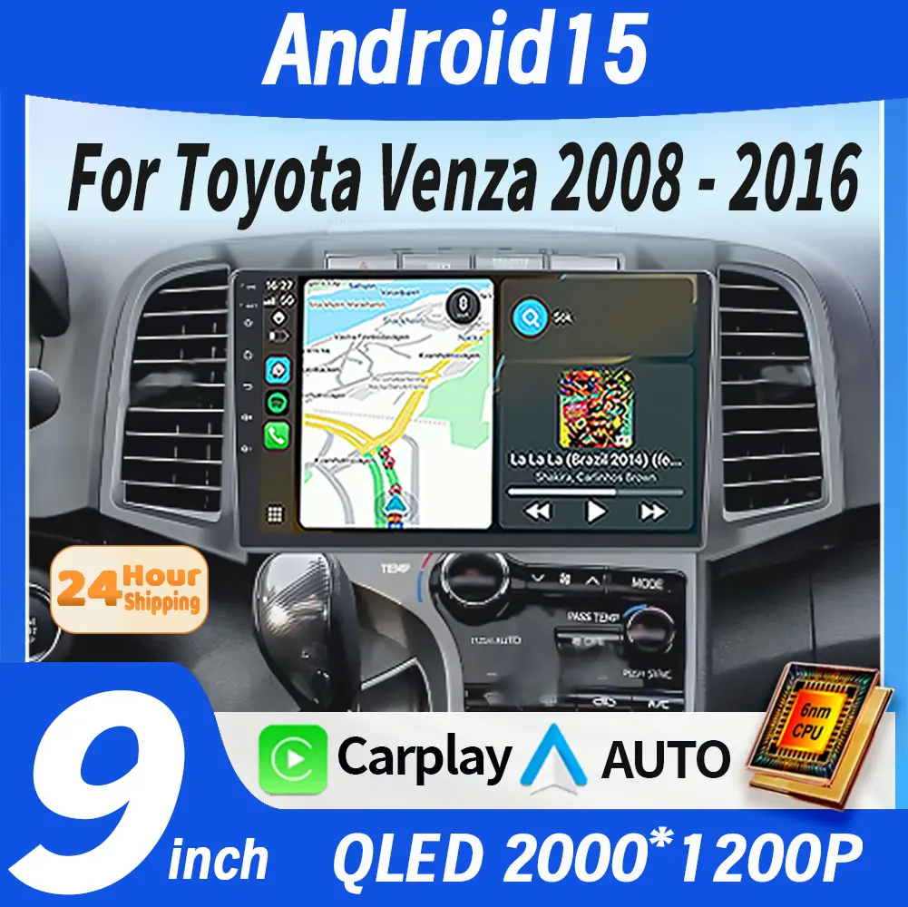 Android15 Carplay Auto QLED Screen Car Radio Multimedia Player For Toyota Venza 2008 - 2016 Autoradio GPS Stereo 2 din Head Uni
Android15 Carplay Auto QLED Screen Car Radio Multimedia Player For Toyota Venza 2008 - 2016 Autoradio GPS Stereo 2 din Head Uni