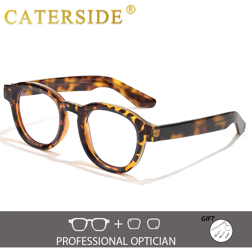 CATERSIDE Retro Men's Prescription Glasses Custom Round Lenses Anti Blue Light Optical Glasses Women's Fashion Reading Glasses
CATERSIDE Retro Men's Prescription Glasses Custom Round Lenses Anti Blue Light Optical Glasses Women's Fashion Reading Glasses