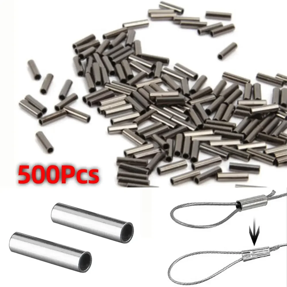 500Pcs/Bag Single Barrel Crimping Sleeves Fishing Line Wire Leader Copper Tube Connectors Mixed Copper Tube Ice Fishing
500Pcs/Bag Single Barrel Crimping Sleeves Fishing Line Wire Leader Copper Tube Connectors Mixed Copper Tube Ice Fishing