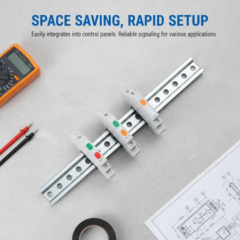 HOT!1Pcs 24V 220V AC/DC Track Type Signal Lamp JD9 Din Rail Indicator Light -color Dual Color Light Red Green Yellow
HOT!1Pcs 24V 220V AC/DC Track Type Signal Lamp JD9 Din Rail Indicator Light -color Dual Color Light Red Green Yellow