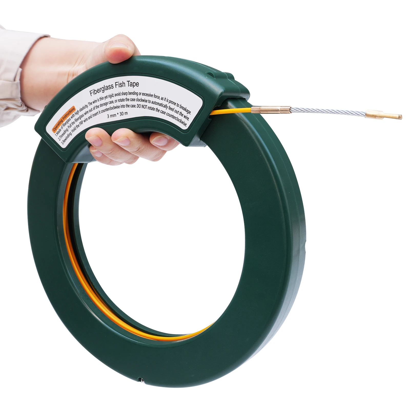 Cable Puller Electrical Fiberglass Wire Fish Tape Duct Rod Lead Device Construction Electrician Through Wall Threader
Cable Puller Electrical Fiberglass Wire Fish Tape Duct Rod Lead Device Construction Electrician Through Wall Threader