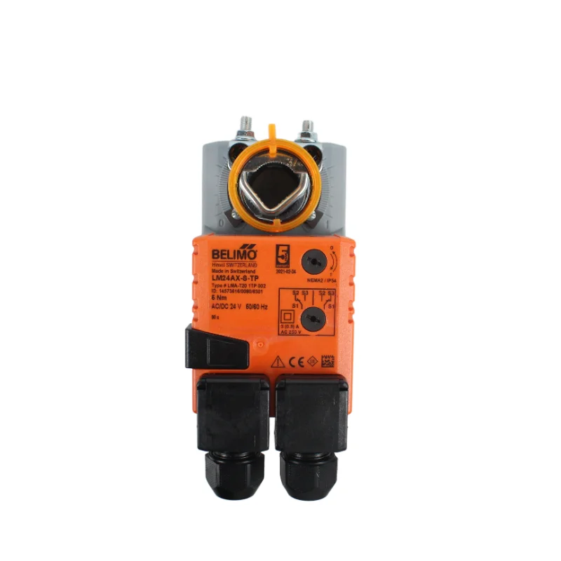 LM24AX-S-TP 5Nm Damper actuator LMA-T20 1TP 002 AC/DC 24 V Control Open/close, 3-point for HVAC systerm
LM24AX-S-TP 5Nm Damper actuator LMA-T20 1TP 002 AC/DC 24 V Control Open/close, 3-point for HVAC systerm