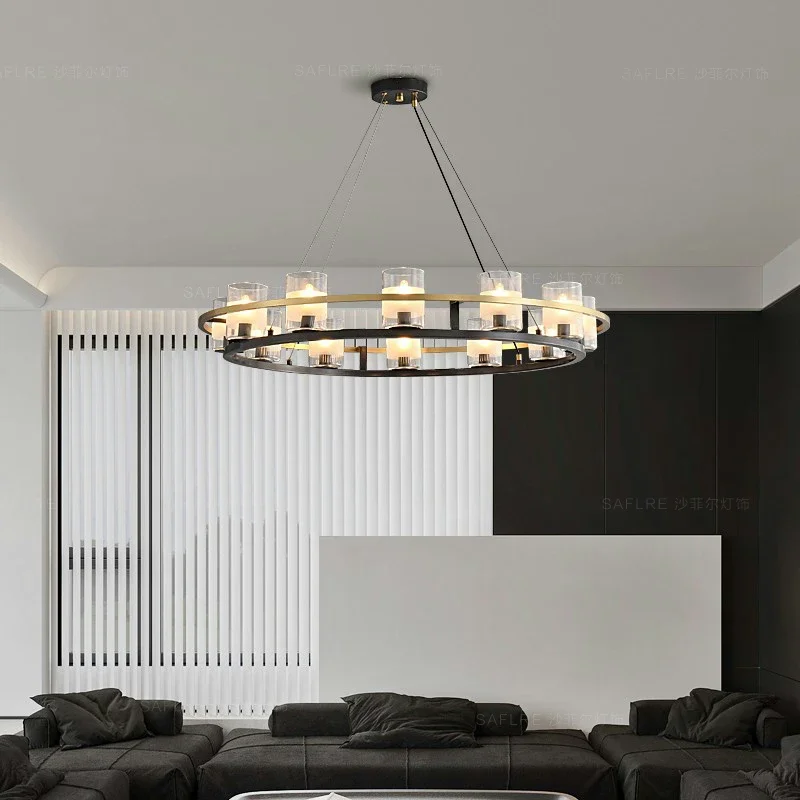 Stylish American copper pendant light with modern minimalist design for living room and bedroom
Stylish American copper pendant light with modern minimalist design for living room and bedroom