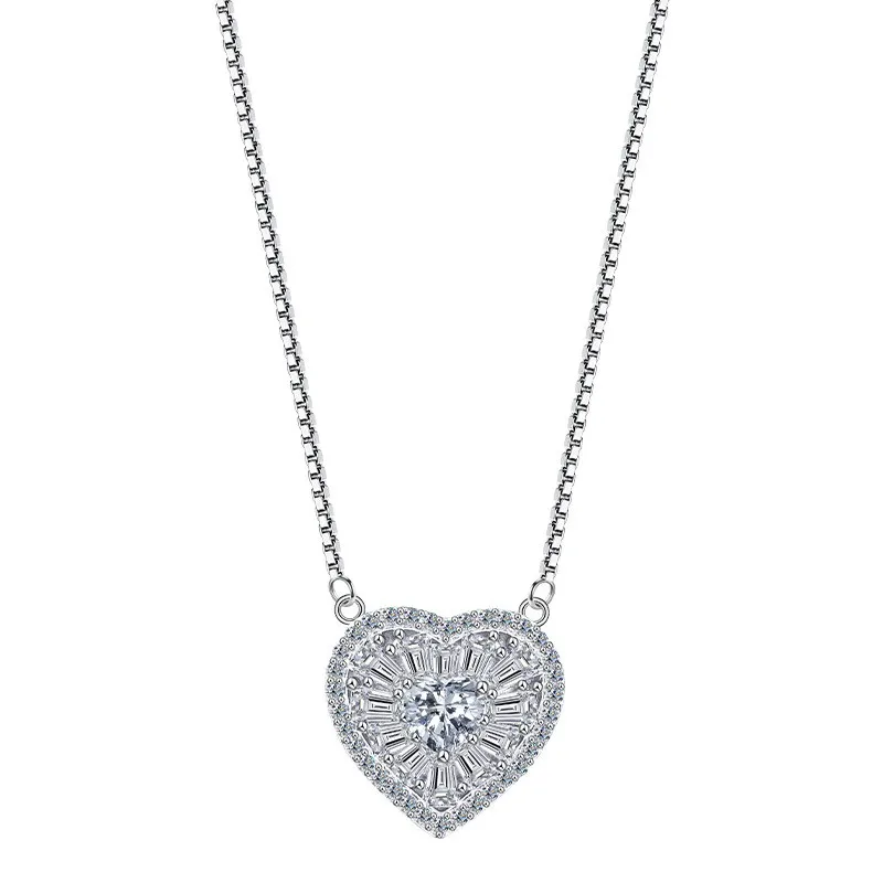 ZFSILVER Fashion Trendy Classic 925 Silver Moissanite Box Chain Heart Necklace For Charm Women Accessories Jewelry Gift MS-2277
ZFSILVER Fashion Trendy Classic 925 Silver Moissanite Box Chain Heart Necklace For Charm Women Accessories Jewelry Gift MS-2277