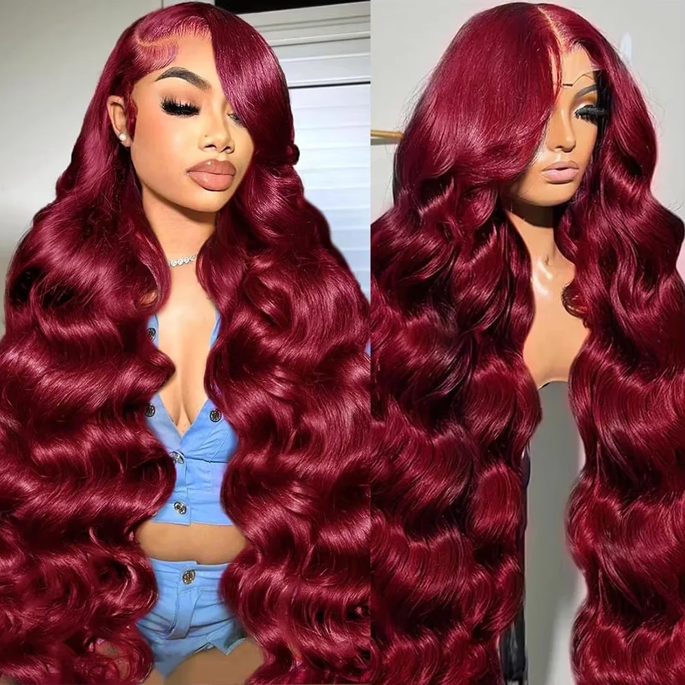 38 40 Inch 99J Burgundy 13x6 Lace Frontal Human Hair Wigs 220% Density Red Colored Brazilian Straight Human Hair Lace Front Wigs
38 40 Inch 99J Burgundy 13x6 Lace Frontal Human Hair Wigs 220% Density Red Colored Brazilian Straight Human Hair Lace Front Wigs