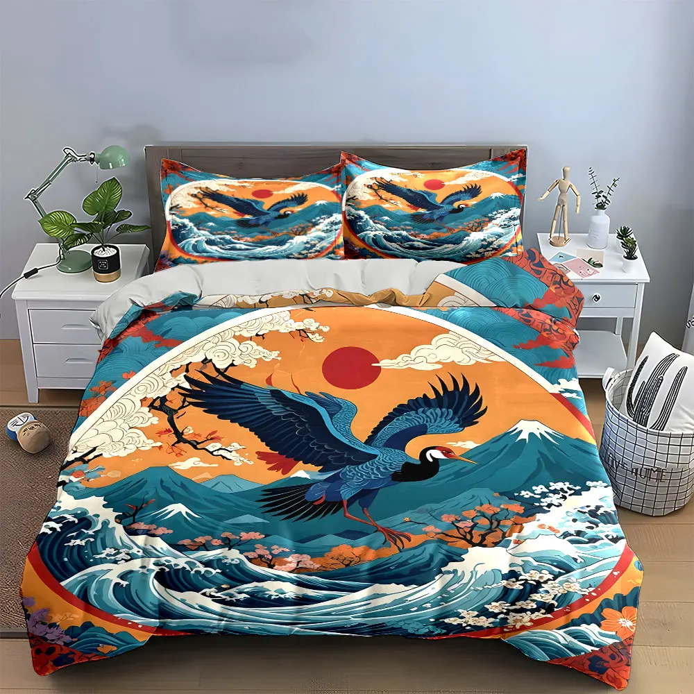 Japanese Crane Nature Decor Set Multiple sizes kid's and adults' bedroom Exquisite 3PC bedding set, gift
Japanese Crane Nature Decor Set Multiple sizes kid's and adults' bedroom Exquisite 3PC bedding set, gift