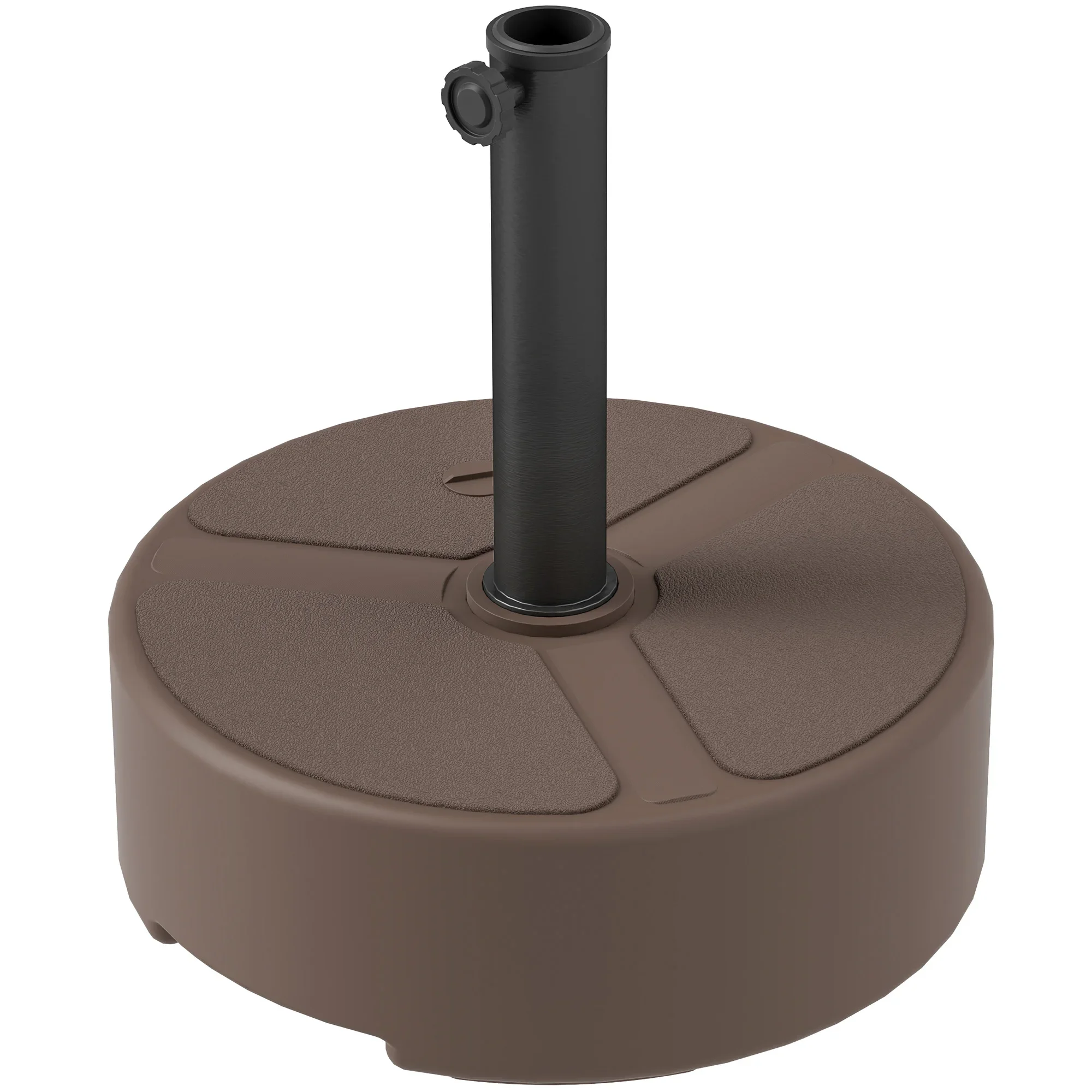 Round Patio Umbrella Base Holder, Heavy Duty Outdoor Umbrella Stand Base, Filled Up to 44lbs with Stand or 40lbs with Water for Garden, Poolside, Brown
Round Patio Umbrella Base Holder, Heavy Duty Outdoor Umbrella Stand Base, Filled Up to 44lbs with Stand or 40lbs with Water for Garden, Poolside, Brown
