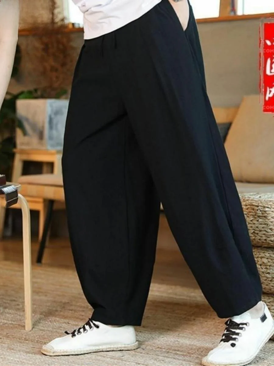 Loose Cotton Linen Men's Sport Pants Summer Wide Leg Lantern Pants plus Size Trendy High Waist Long Pants Comfortable Fit
Loose Cotton Linen Men's Sport Pants Summer Wide Leg Lantern Pants plus Size Trendy High Waist Long Pants Comfortable Fit