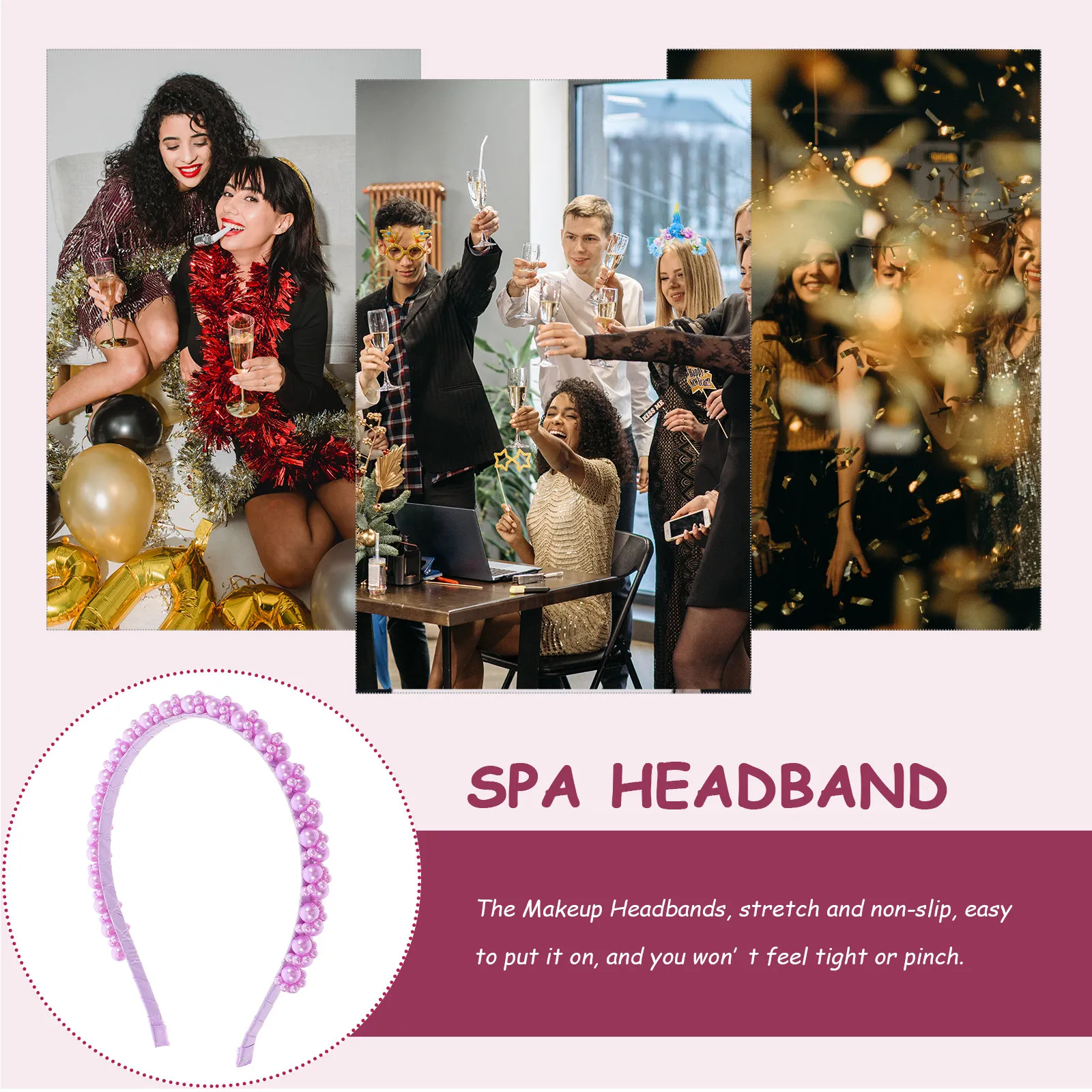 Pure Color Stylish Headband Women Face Washing Makeup Skincare Headband Non Slip Comfortable Spa Hair Accessories
Pure Color Stylish Headband Women Face Washing Makeup Skincare Headband Non Slip Comfortable Spa Hair Accessories