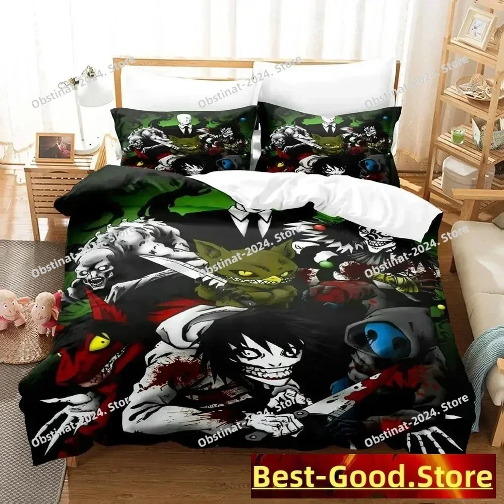 2023 Jeff and Jane Creepypasta Bedding Set Single Twin Full Queen King Size Bed Set Adult Kid Bedroom Duvetcover Sets Anime
2023 Jeff and Jane Creepypasta Bedding Set Single Twin Full Queen King Size Bed Set Adult Kid Bedroom Duvetcover Sets Anime
