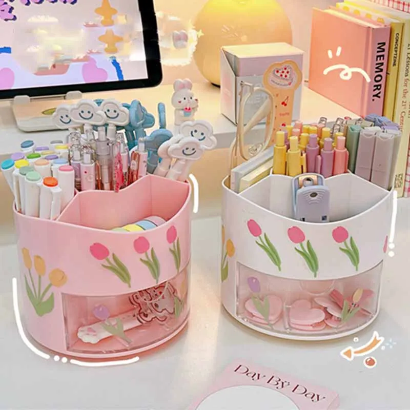 Desktop Makeup Brush Storage Bucket Cup Holder 360 Rotating Makeup Lipstick Cosmetic Storage Box Organizer Pencil Stationery Box
Desktop Makeup Brush Storage Bucket Cup Holder 360 Rotating Makeup Lipstick Cosmetic Storage Box Organizer Pencil Stationery Box