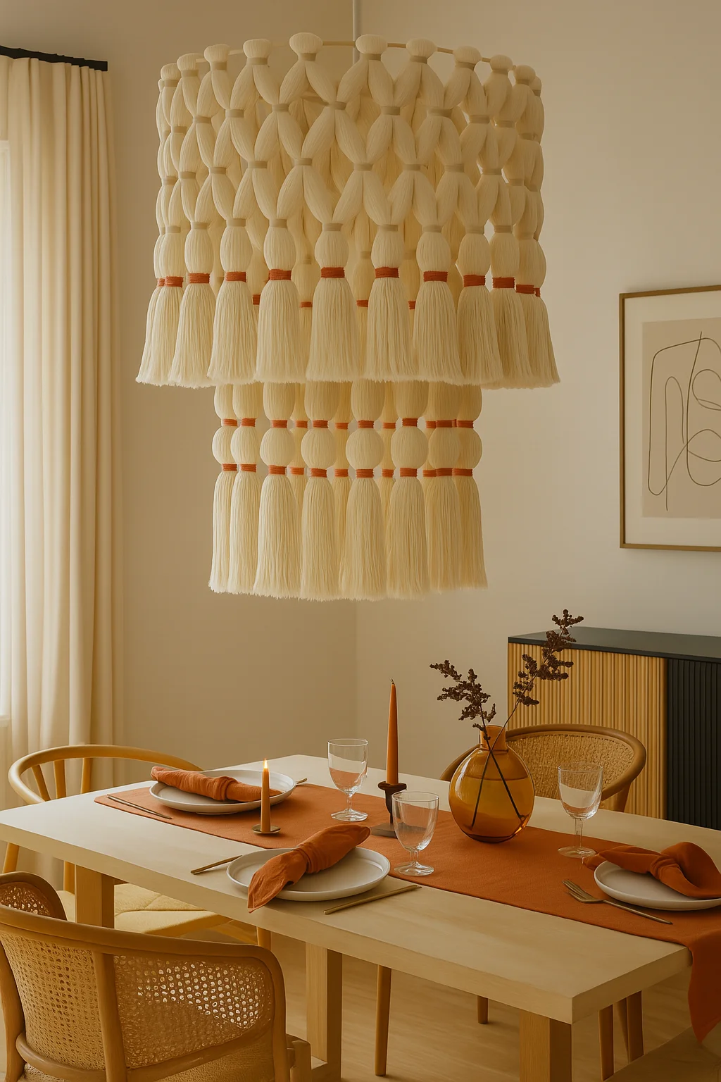 Boho Tiered Cotton Pendant Lamp Chandelier Ceiling Light Fixture Macrame Wall Hangings Art Designs Home Decoration Wall Decor
Boho Tiered Cotton Pendant Lamp Chandelier Ceiling Light Fixture Macrame Wall Hangings Art Designs Home Decoration Wall Decor