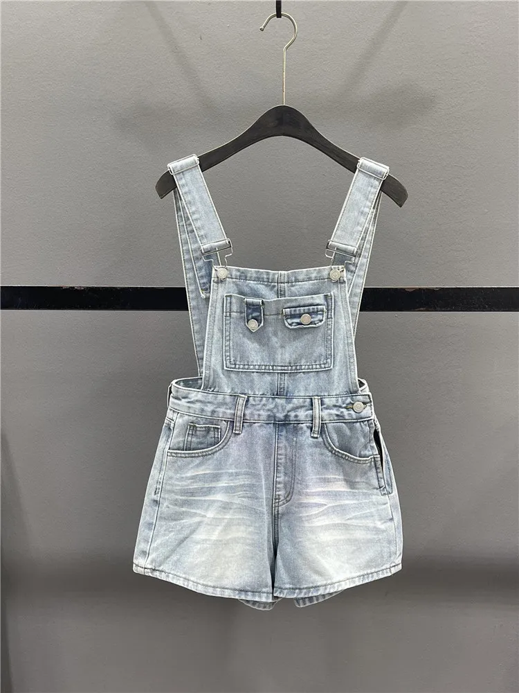 Chic Summer Denim Overalls Women's Fashion High Waist Wide Leg Pants Casual Style Short Shorts Trendy Slimming Hot Girls
Chic Summer Denim Overalls Women's Fashion High Waist Wide Leg Pants Casual Style Short Shorts Trendy Slimming Hot Girls