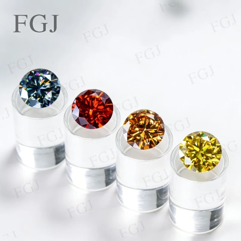 GRA Certified Plated Color Moissanite Stones Multi-Size Round Cut 0.1-10CT 3.0-14mm Full Size VVS1 for Jewelry DIY Making Design
GRA Certified Plated Color Moissanite Stones Multi-Size Round Cut 0.1-10CT 3.0-14mm Full Size VVS1 for Jewelry DIY Making Design