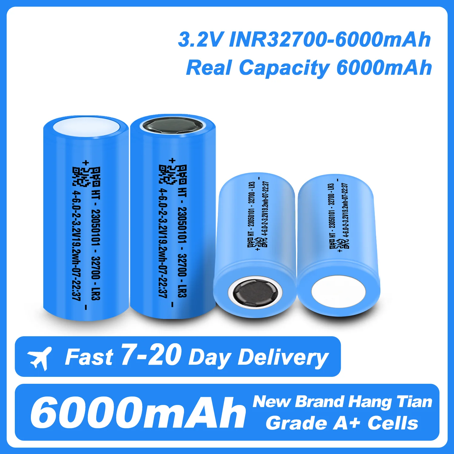 Brand New 32700 Lifepo4 Battery 6000Mah 50A Discharge 3.2V Suitable for Solar Energy Storage or Uninterruptible Power Supply (Ups) Golf Cart Lithium-Ion Battery, 32700 Lifepo4 Rechargeable Battery
Brand New 32700 Lifepo4 Battery 6000Mah 50A Discharge 3.2V Suitable for Solar Energy Storage or Uninterruptible Power Supply (Ups) Golf Cart Lithium-Ion Battery, 32700 Lifepo4 Rechargeable Battery 
