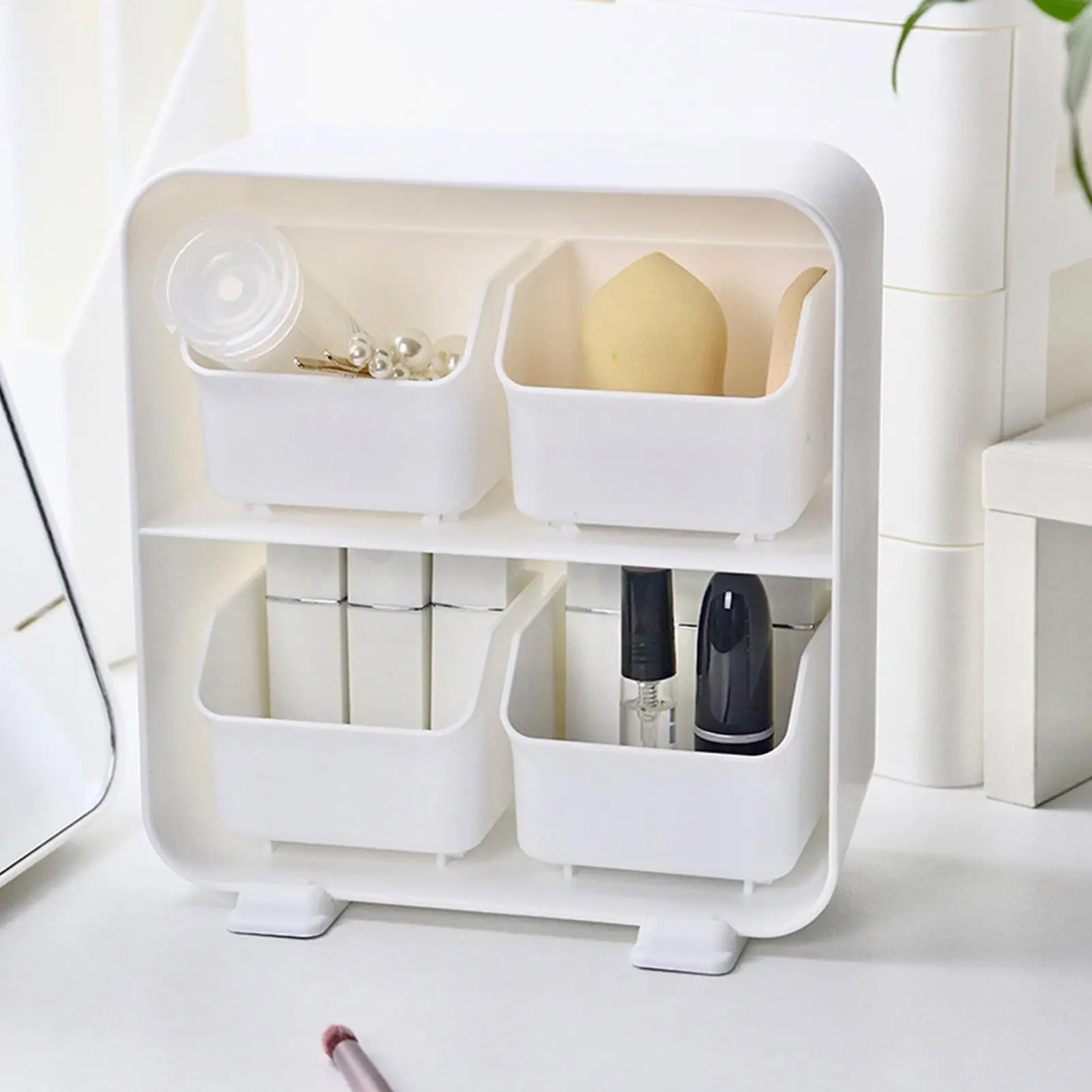 Desk Organizer With Drawers 4 Drawer Dustproof Storage Bin 2 Tier Desktop Storage Drawers For Small Items Office Supplies Holder
Desk Organizer With Drawers 4 Drawer Dustproof Storage Bin 2 Tier Desktop Storage Drawers For Small Items Office Supplies Holder