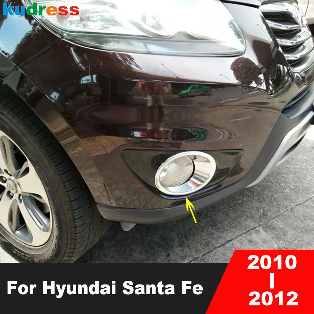 For Hyundai Santa Fe 2010 2011 2012 Chrome Car Front Fog Light Lamp Cover Trim Head Foglight Foglamp Bezel Trims Accessories
For Hyundai Santa Fe 2010 2011 2012 Chrome Car Front Fog Light Lamp Cover Trim Head Foglight Foglamp Bezel Trims Accessories