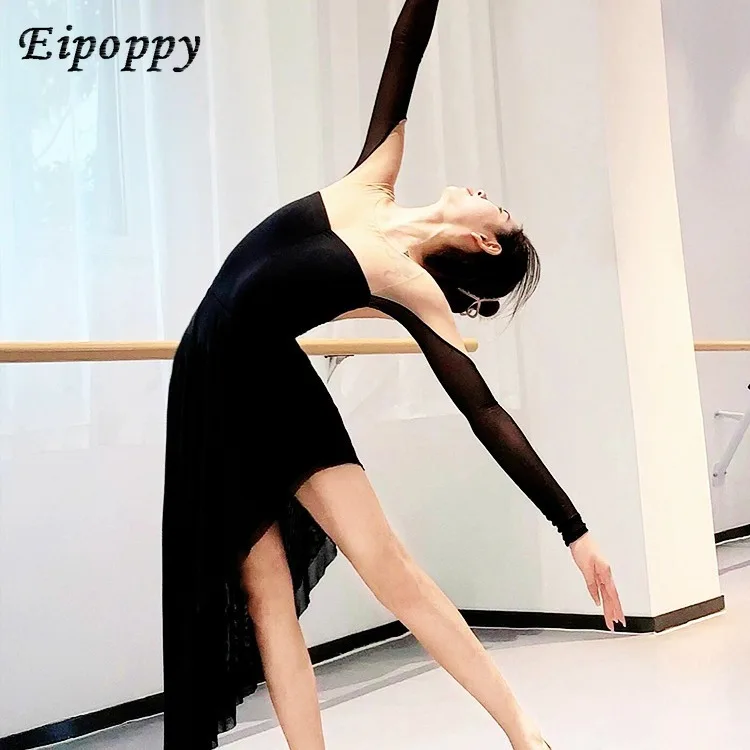 Mesh splicing beautiful back dance suit black camellia body rhyme body suit dance costume
Mesh splicing beautiful back dance suit black camellia body rhyme body suit dance costume