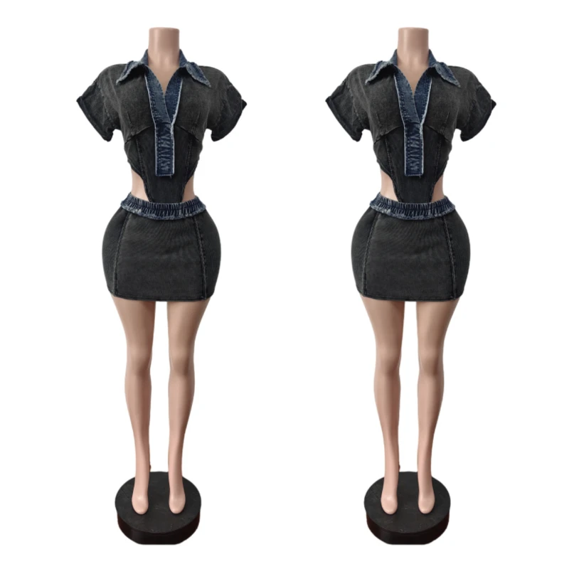 Skirts Set Women Denim Sets Bodysuit Matching Sets Casual Slim Fit Tops Shorts Skirts High Waist Y2k Party Club Streetwear Jeans
Skirts Set Women Denim Sets Bodysuit Matching Sets Casual Slim Fit Tops Shorts Skirts High Waist Y2k Party Club Streetwear Jeans