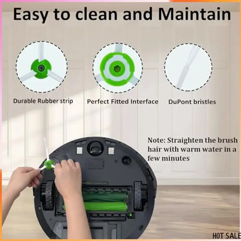 A24R для пылесоса Irobot Roomba I3 I3+ I4 I6 I6+ I7 I7+ I8 I8+/Plus E5 E6 E7 I, E & J Series, основная боковая щетка Hepa-фильтры
A24R для пылесоса Irobot Roomba I3 I3+ I4 I6 I6+ I7 I7+ I8 I8+/Plus E5 E6 E7 I, E & J Series, основная боковая щетка Hepa-фильтры
