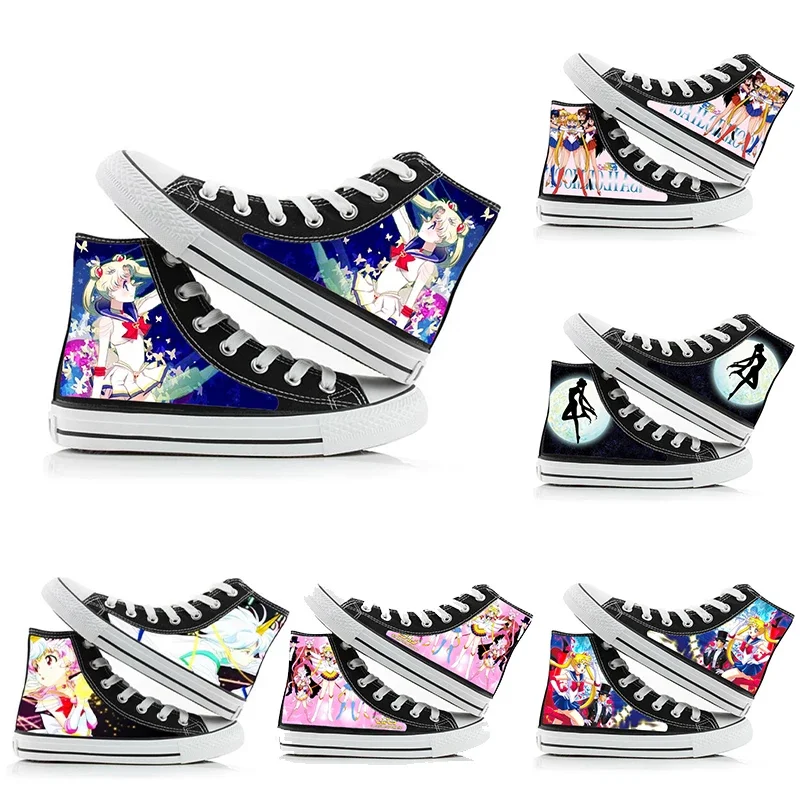 Sailor Moon Cosplay High Platform Anime Printed Canvas Shoes Kawaii Couples Students Breathable Leisure Sneakers Sports Shoes
Sailor Moon Cosplay High Platform Anime Printed Canvas Shoes Kawaii Couples Students Breathable Leisure Sneakers Sports Shoes