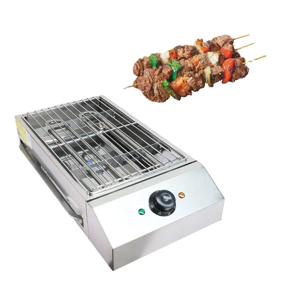 Professional High Quality Electric Commercial Table Top Meat Product Making Machines Stainless Steel BBQ Barbecues Grills
Professional High Quality Electric Commercial Table Top Meat Product Making Machines Stainless Steel BBQ Barbecues Grills