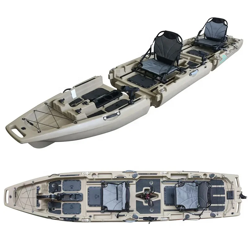14ft Modular Fishing Kayak Three Section Pedal DriveKayak Easy to Disassemble and Splice
14ft Modular Fishing Kayak Three Section Pedal DriveKayak Easy to Disassemble and Splice