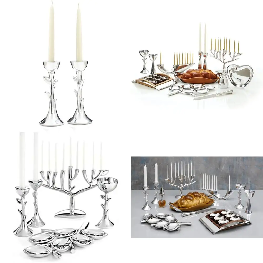 Современные 8-дюймовые металлические подсвечники Sabbath для стола Shabbat, декоративный дизайн дерева жизни
Современные 8-дюймовые металлические подсвечники Sabbath для стола Shabbat, декоративный дизайн дерева жизни