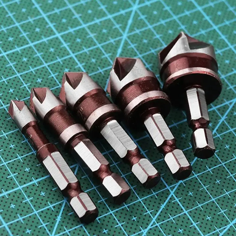Heavy Duty Metal 82 Degree Countersink Handle 5 Blade Set Woodworking Tool 37JD
Heavy Duty Metal 82 Degree Countersink Handle 5 Blade Set Woodworking Tool 37JD