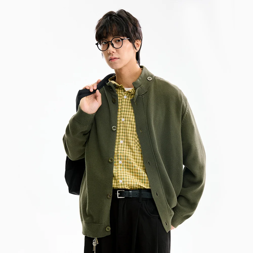 Autumn Winter Stand Collar Sweaters Men Vintage Fashion Loose Casual Cardigan Knitted Sweater Jacket Jumper Coat Outerwear
Autumn Winter Stand Collar Sweaters Men Vintage Fashion Loose Casual Cardigan Knitted Sweater Jacket Jumper Coat Outerwear
