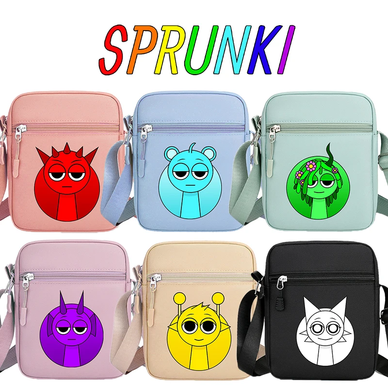 Sprunkis Shoulder Bag Cartoon Anime Crossbody Bags Boy Girl Large Capacity Handbags Outdoor Mobile Phone Bag Cute Square Bags
Sprunkis Shoulder Bag Cartoon Anime Crossbody Bags Boy Girl Large Capacity Handbags Outdoor Mobile Phone Bag Cute Square Bags