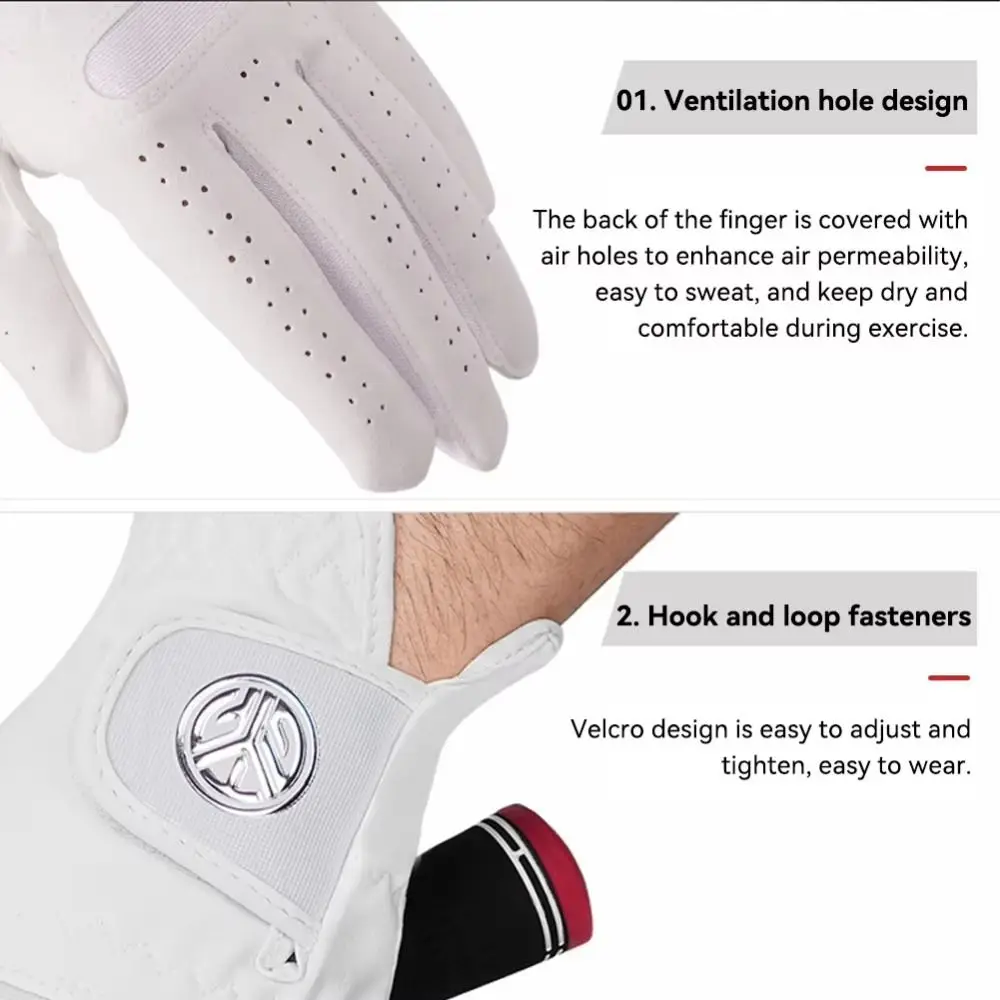 Micro Fiber Men's Sports Golf Glove White Single Left Hand Ultra-fiber Cloth Golfing Glove Breathable Slip-Resistant Golf Gloves
Micro Fiber Men's Sports Golf Glove White Single Left Hand Ultra-fiber Cloth Golfing Glove Breathable Slip-Resistant Golf Gloves