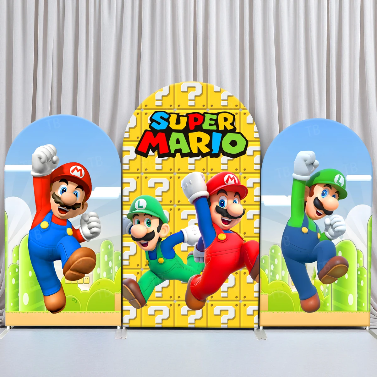 TB Super Mario Bros Arch Backdrop Cover Colorful Cartoon Kids Birthday Baby Shower Photography Background Party Decor Elastic
TB Super Mario Bros Arch Backdrop Cover Colorful Cartoon Kids Birthday Baby Shower Photography Background Party Decor Elastic