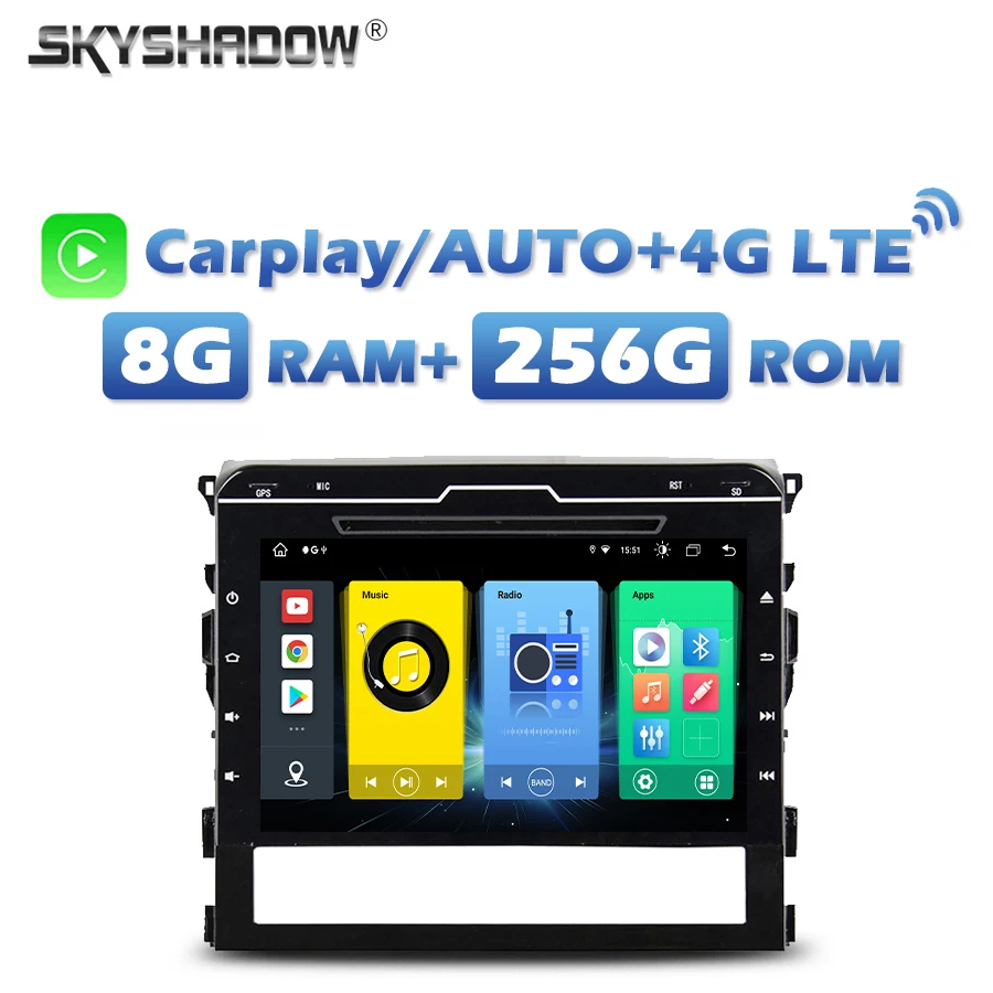 4G SIM IPS Carplay Auto Android 13.0 8G + 256G Автомобильный DVD-плеер Wi-Fi Bluetooth RDS Радио GPS для Toyota Land Cruiser 200 2016-2019
4G SIM IPS Carplay Auto Android 13.0 8G + 256G Автомобильный DVD-плеер Wi-Fi Bluetooth RDS Радио GPS для Toyota Land Cruiser 200 2016-2019