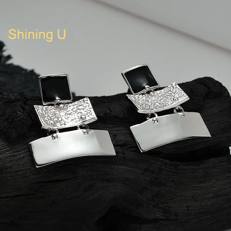Shining U S925 Silver Geometric Drop Earrings for Women 18K Gold Plated Party Fine Jewelry
Shining U S925 Silver Geometric Drop Earrings for Women 18K Gold Plated Party Fine Jewelry