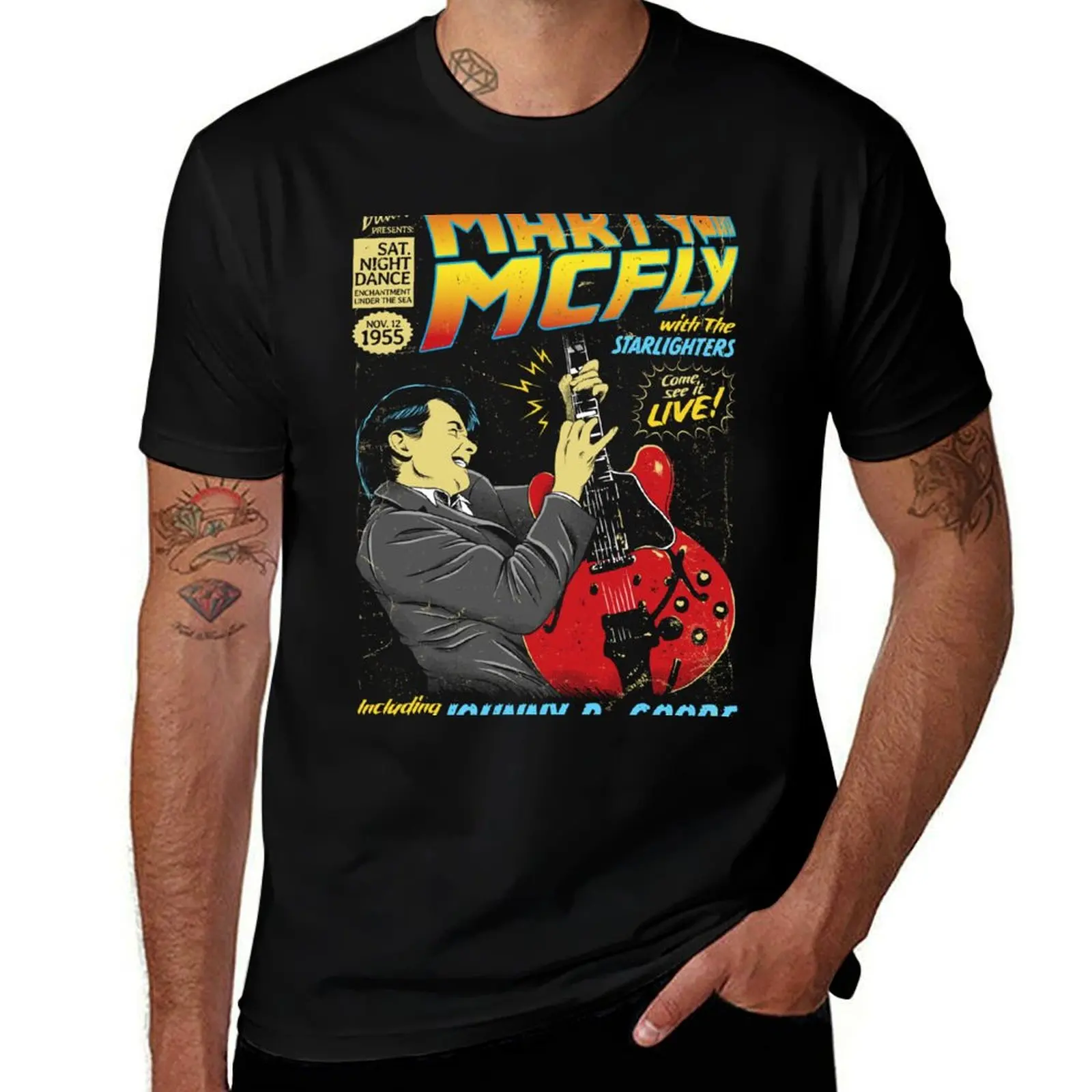 Marty McFly Rocking Johnny B. Goode in Comic Style T-Shirt vintage vintage anime shirt mens graphic t-shirts big and tall
Marty McFly Rocking Johnny B. Goode in Comic Style T-Shirt vintage vintage anime shirt mens graphic t-shirts big and tall