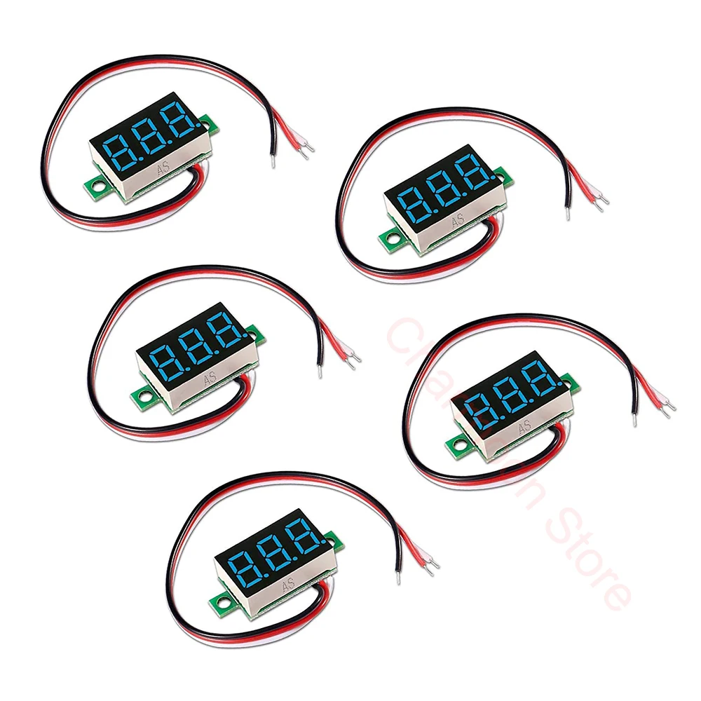 5PCS Mini Digital DC Voltmeter Gauge Tester 3 Wire 0.36 Inch 0-30V with LED Display
5PCS Mini Digital DC Voltmeter Gauge Tester 3 Wire 0.36 Inch 0-30V with LED Display