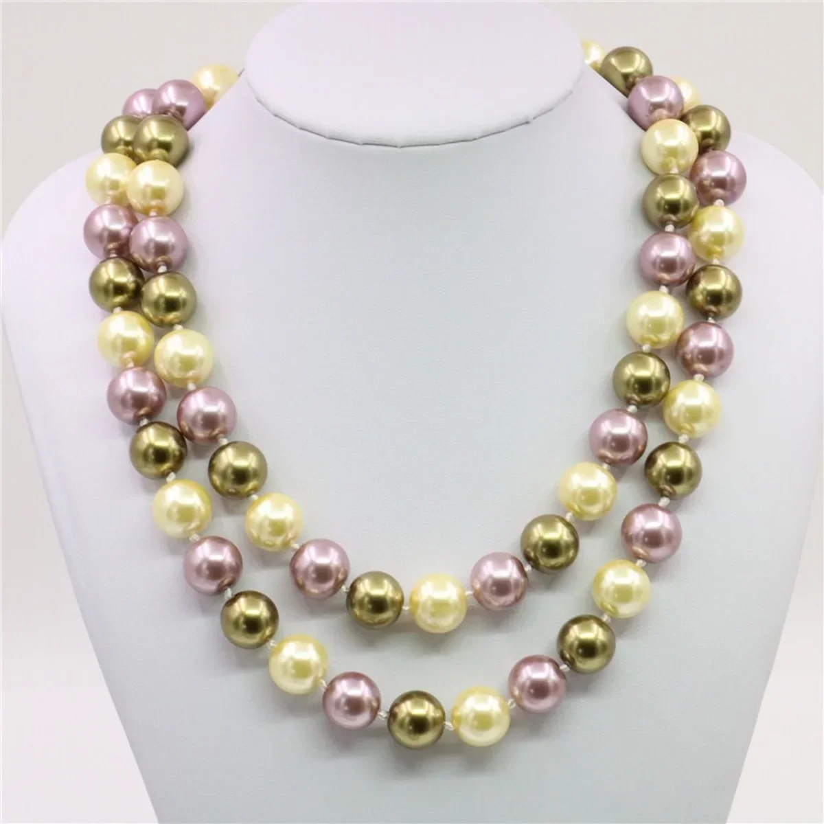 12mm Long Purple Brown Goldcolor Round Multicolor South Sea Shell Pearl Necklace Beads Fashion Girl Jewelry Making Design 34inch
12mm Long Purple Brown Goldcolor Round Multicolor South Sea Shell Pearl Necklace Beads Fashion Girl Jewelry Making Design 34inch