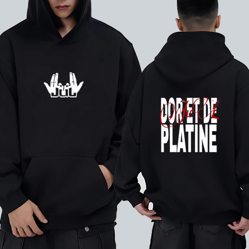 Fashion French Rapper JUL Double Sided printed Hoodie Men Women Hip Hop Sweatshirt High Quality Fleece Pullovers Sweat Unisex
Fashion French Rapper JUL Double Sided printed Hoodie Men Women Hip Hop Sweatshirt High Quality Fleece Pullovers Sweat Unisex