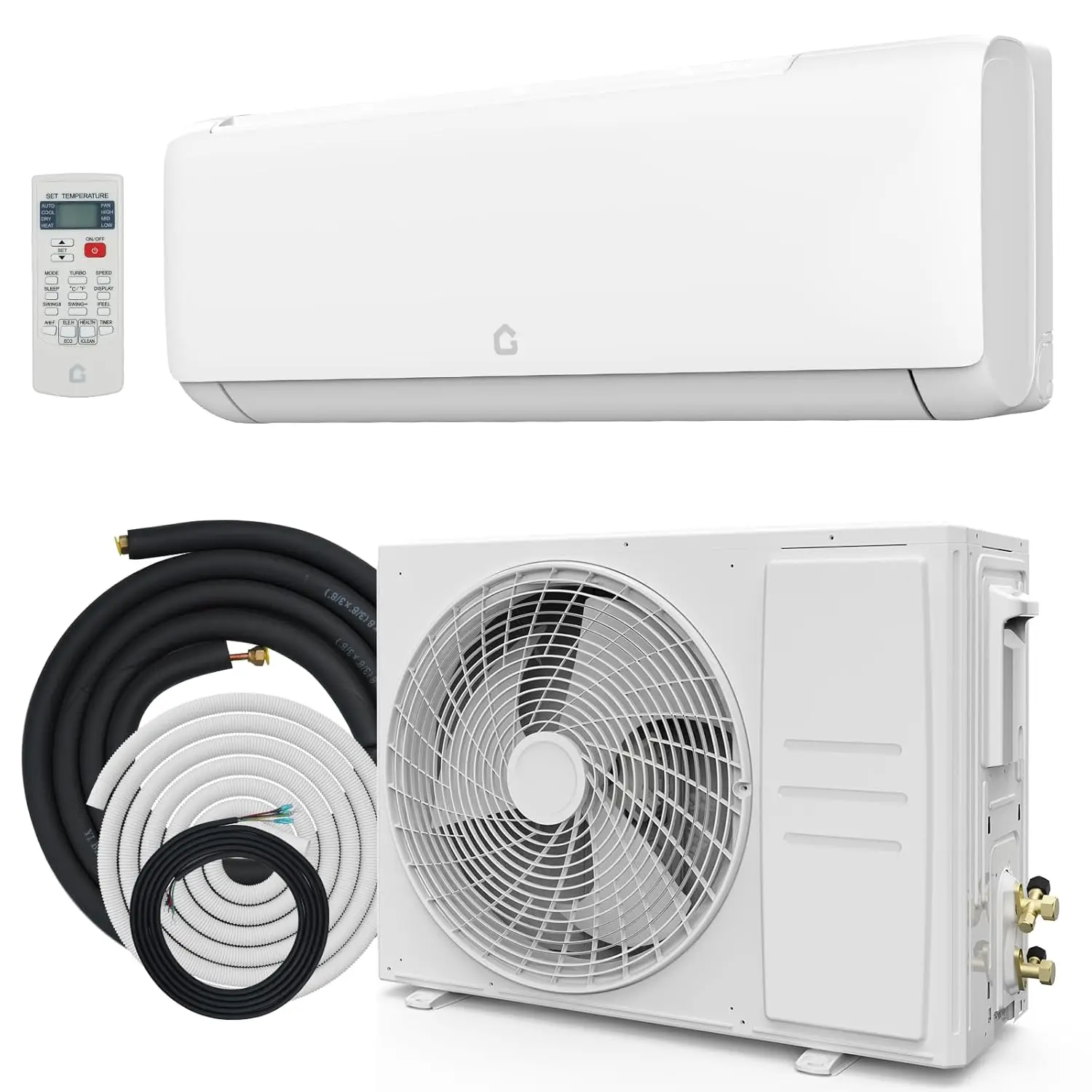 12,000 BTU Mini Split Air Conditioner with Heat Pump, 21 SEER, Cools Up to 750 Sq. Ft, Inverter AC with, Customized
12,000 BTU Mini Split Air Conditioner with Heat Pump, 21 SEER, Cools Up to 750 Sq. Ft, Inverter AC with, Customized