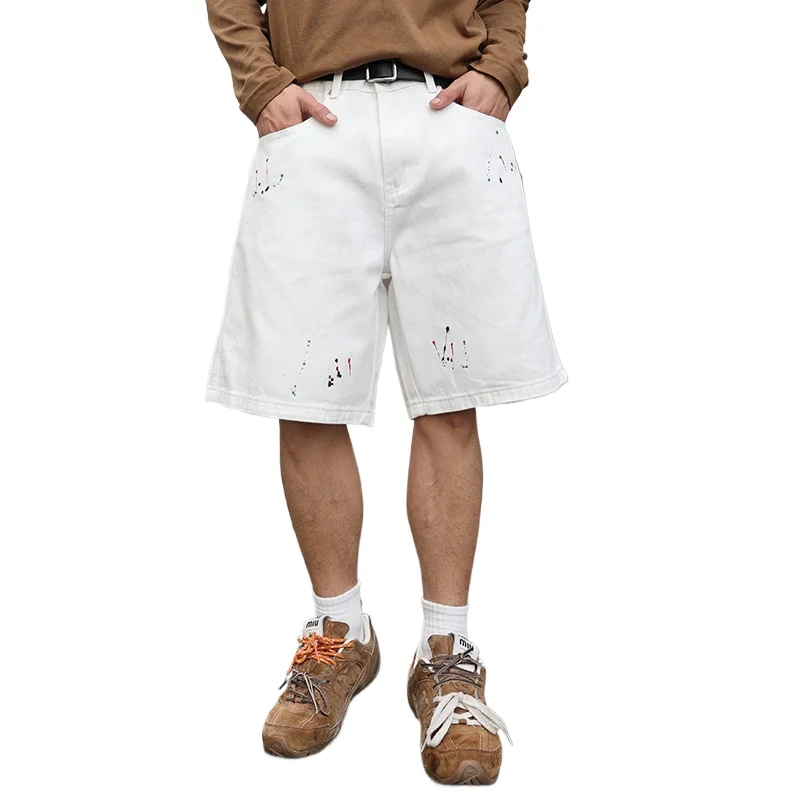 Men White Denim Shorts Cityboy Streetwear Fashion Hip Hop Loose Casual Plus Size Denim Short Pant Jeans Shorts
Men White Denim Shorts Cityboy Streetwear Fashion Hip Hop Loose Casual Plus Size Denim Short Pant Jeans Shorts