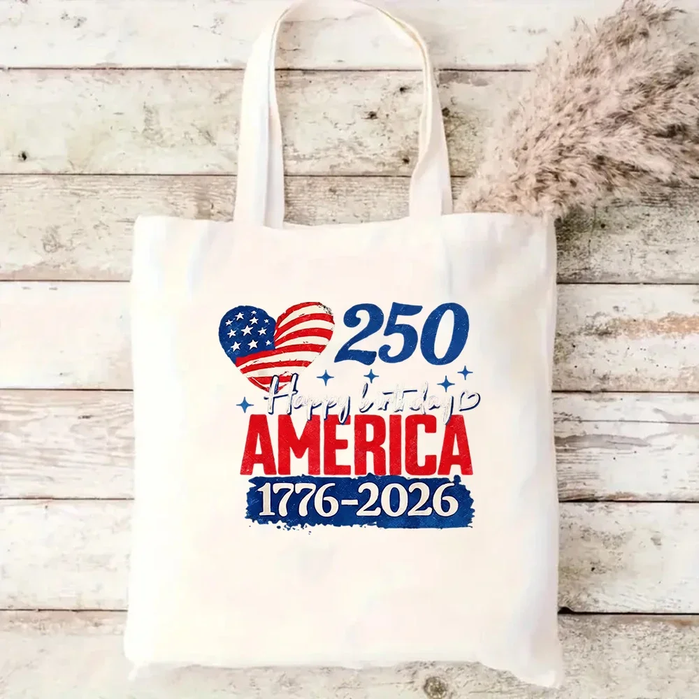 United States of America 250th Anniversary Canvas Tote Bag, Patriotic Eagle and Liberty Bell Design
United States of America 250th Anniversary Canvas Tote Bag, Patriotic Eagle and Liberty Bell Design