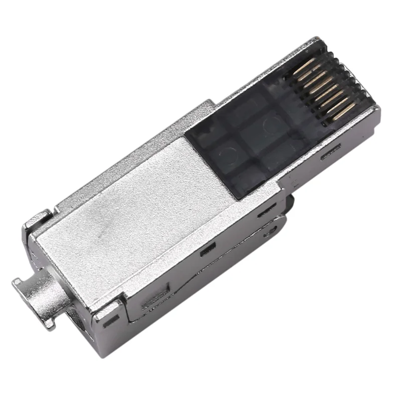 ABAH-24Pcs Tool-Free Shielded RJ45 Cat 7 Termination Plug Cat7 Plug / Cat7 Connector Connectors Modular 23/24AWG-Black
ABAH-24Pcs Tool-Free Shielded RJ45 Cat 7 Termination Plug Cat7 Plug / Cat7 Connector Connectors Modular 23/24AWG-Black