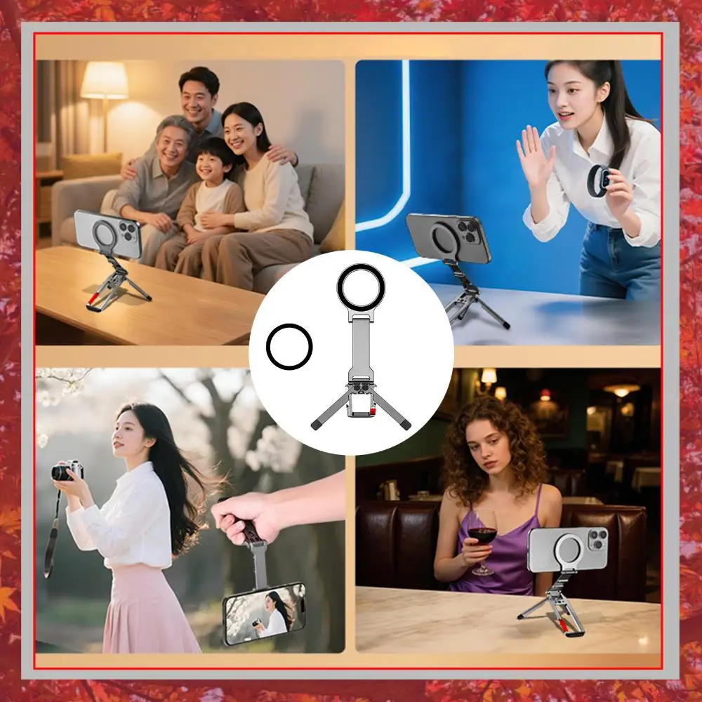Portable Magnetic Phone Holder Foldable Cell Phone Stand Adjustable Phone Mount for iPhone 16 15 14 13 12 Series
Portable Magnetic Phone Holder Foldable Cell Phone Stand Adjustable Phone Mount for iPhone 16 15 14 13 12 Series