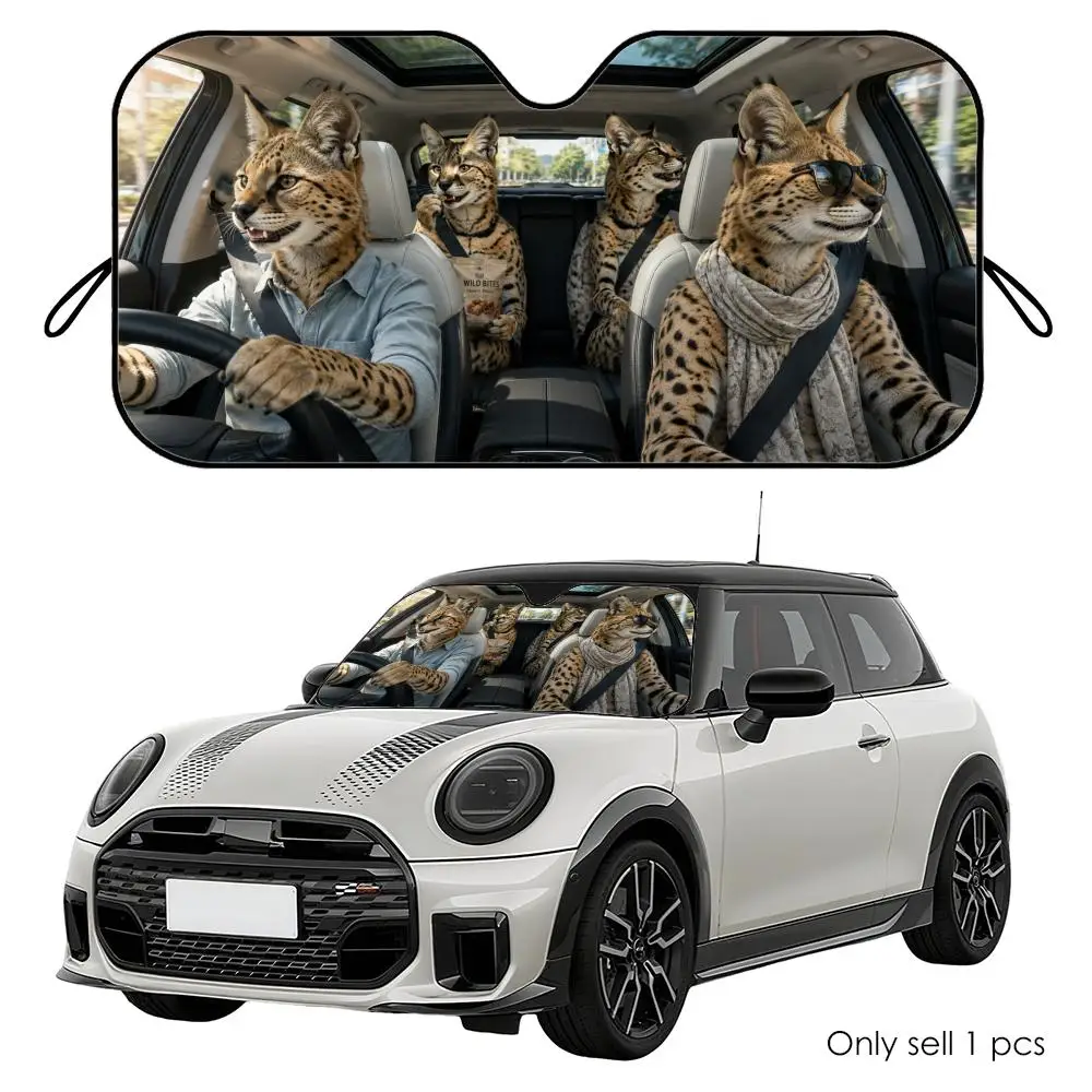 Serval Driving Travel Sun Visor Reusable Aluminum Foil Car Windshield Sun Visor UV Heat Insulation Cover Shade
Serval Driving Travel Sun Visor Reusable Aluminum Foil Car Windshield Sun Visor UV Heat Insulation Cover Shade