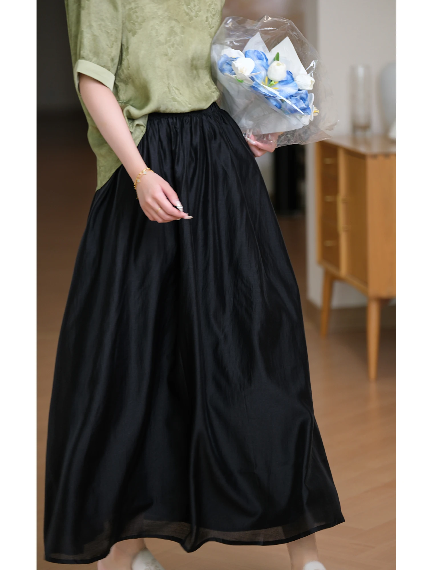 Fairy Skirt Aosphere Sense Loose Fit A-Line Long f Body Summer Versatile Drapey Gown by Xiao Er Production
Fairy Skirt Aosphere Sense Loose Fit A-Line Long f Body Summer Versatile Drapey Gown by Xiao Er Production