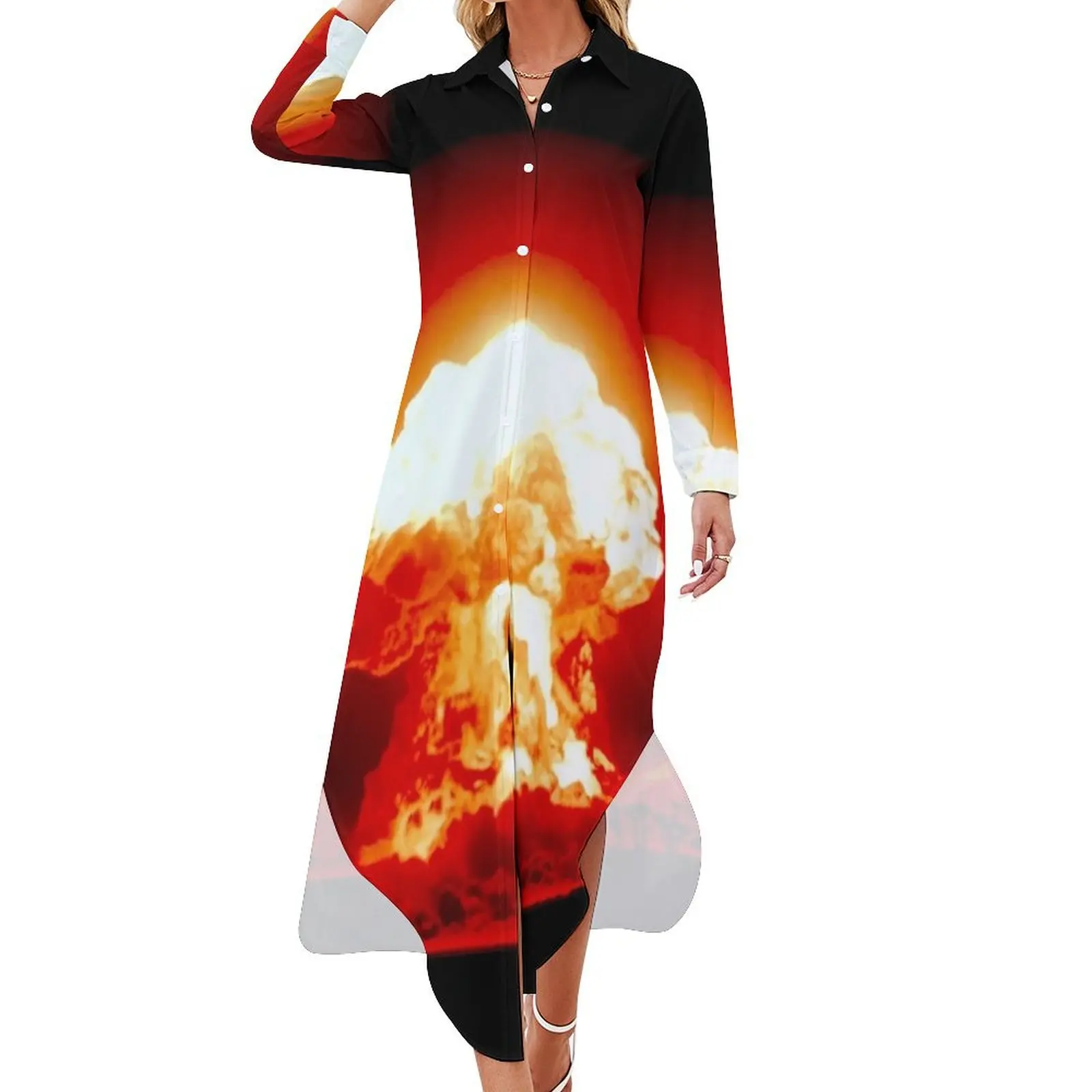 Mushroom cloud Long Sleeved Shirt Dress Woman clothes prom clothes long sleeve dress sexy short dresses daring
Mushroom cloud Long Sleeved Shirt Dress Woman clothes prom clothes long sleeve dress sexy short dresses daring