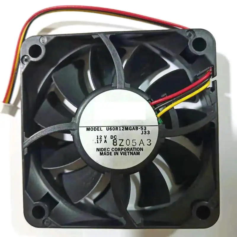 Новый оригинальный U60R12MGAB-53 DC12V 0,17A для охлаждающего вентилятора проектора
Новый оригинальный U60R12MGAB-53 DC12V 0,17A для охлаждающего вентилятора проектора