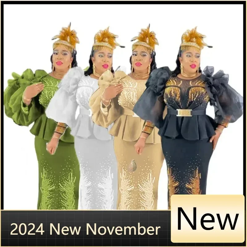 Customized Elegant Plus Size African Wedding Party Dresses for Women Autumn African V-neck Evening Long Maxi Dress Christmas Dre
Customized Elegant Plus Size African Wedding Party Dresses for Women Autumn African V-neck Evening Long Maxi Dress Christmas Dre