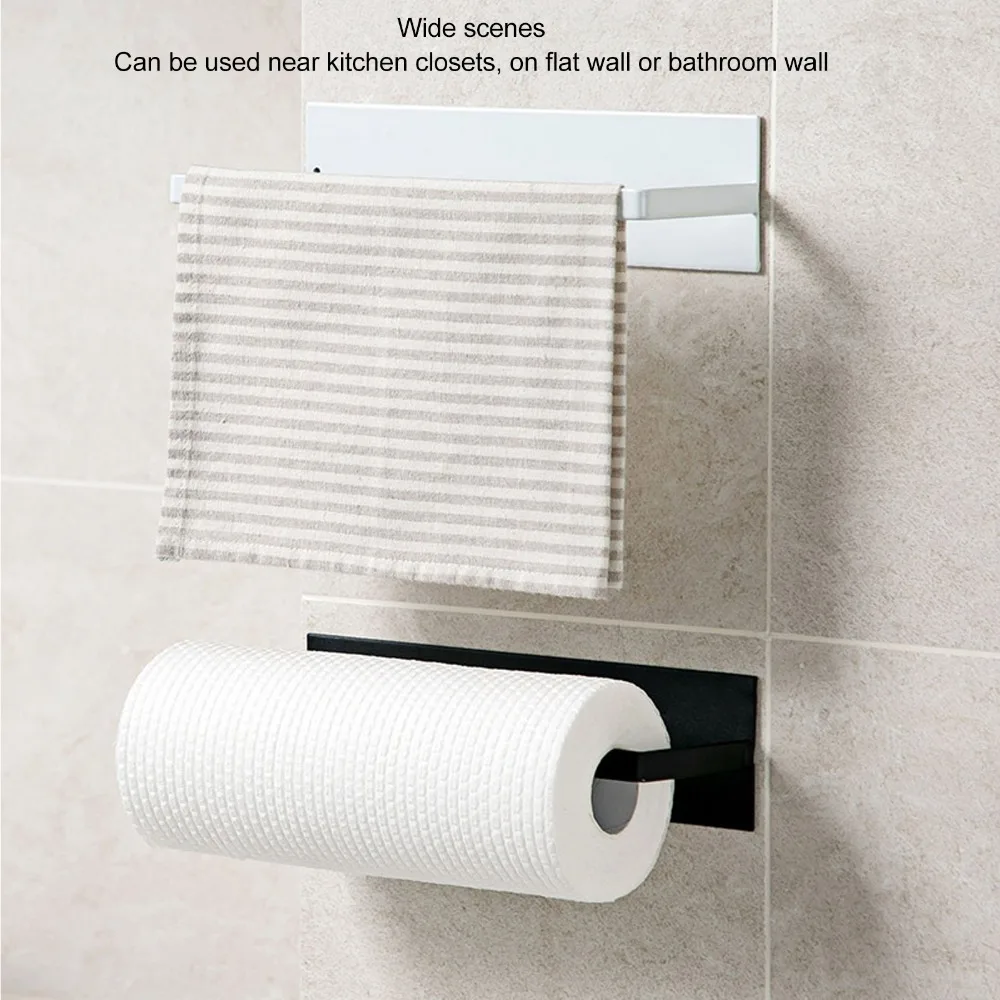 Carbon Steel Paper Towel Holder Wall Mounted Black White Paper Towel Roll Rack Easy Installation Self Adhesive Towel Bar Rack
Carbon Steel Paper Towel Holder Wall Mounted Black White Paper Towel Roll Rack Easy Installation Self Adhesive Towel Bar Rack